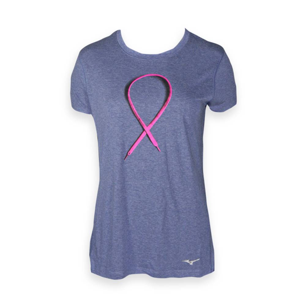 Camisetas Mizuno BCRF Inspire Mujer Azules Ofertas WSXC-25791